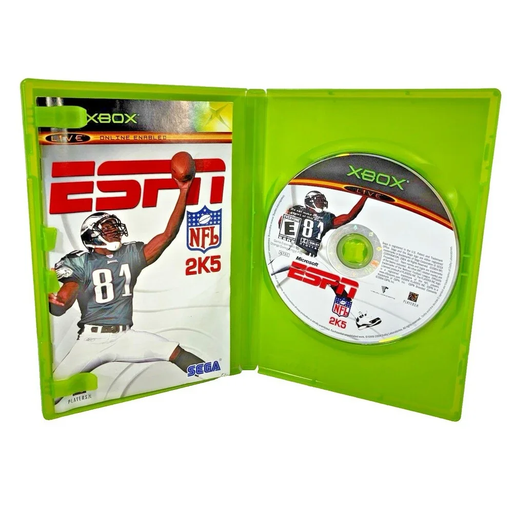 ESPN NFL 2K5 Microsoft Xbox SEGA 2004 Complete with Manual Tested